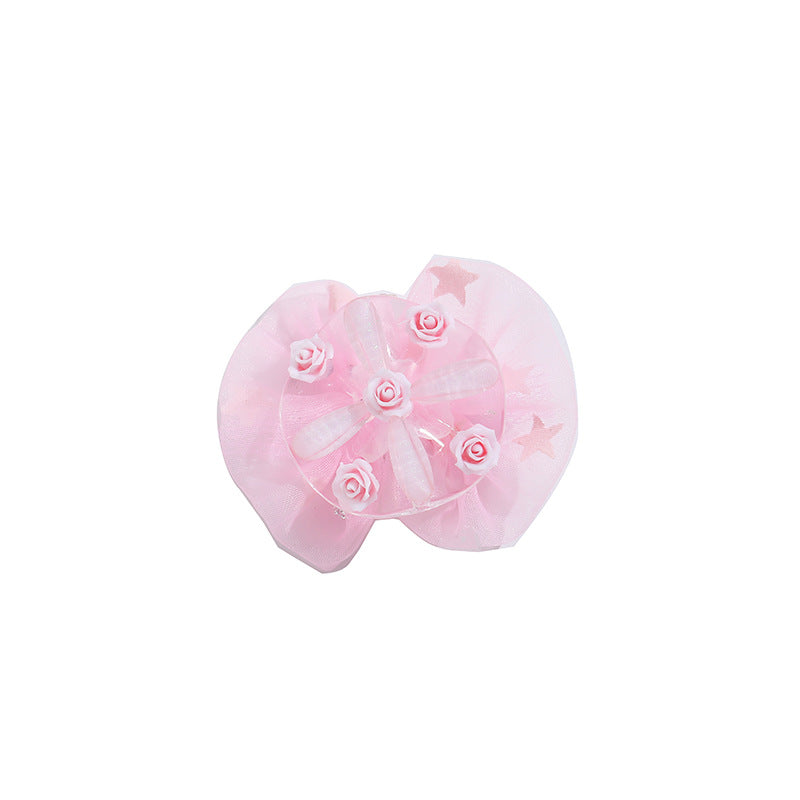 Wholesale 10pcs Honeycomb Heavy Industries Lace Viscose Flower Bow Loose Beads